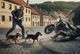 Psíčkar v Česku si neustrážil jazvečíkov. Motorkár sa už pol roka lieči zo zranení