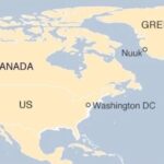 Americké Grónsko na mape s desiatkami miliónov zobrazení