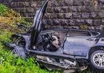 Tragická nehoda v Hrabušiciach: Auto po náraze do betónového piliera začalo horieť, o život prišla jedna osoba