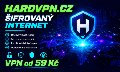 HardVPN za 59 Kč měsíčně: VPN na celý rok za 708 Kč